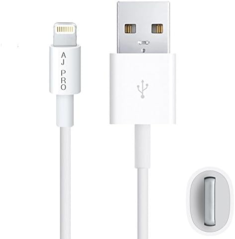 AJ Pro (TM) 10ft Extra long Extension White 8 Pin USB Sync Cable Power Cord for Apple iPhone 6/ 6 plus/ 5S/ 5 (compatible with iOS 8 and newer) [Certified]