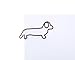 Butler in the Home Dog Dachshund Shaped Paper Clips Great for Paper Clip Collectors or Dog and Pet Lovers (Brown - 100 Count Silver Tin and Gift Box)