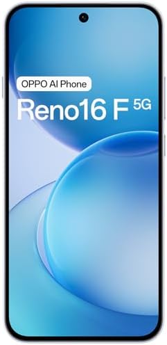Reno16 F 5G Smartphone 8+256GB 6500mAh 120Hz 50MP, Pop White