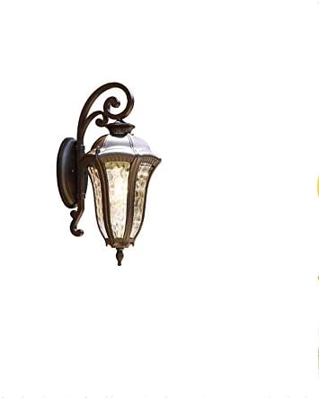 Vanfty 車 バイク 照明 アメリカの防水回廊アイルライトレトロウォールランプブラックガーデンの伝統的なランタン ライトe27スタンダード ねじウォールランタン L サイズ B08jldjg8r 34 65cm