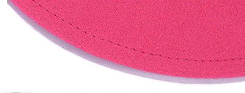 Freedi Bowler Hat Fedora Hats Dress Up Derby Hats Wide Brim Bow for Costume Adults Women Winter (Red) - Thumbnail 5