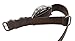 ArtStyle Vintage Crazy Horse Leather Watch Band with Double Sides Leather Watch Strap (22mm, Dark Brown)