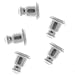 Beadaholique 65SW 50-Piece Bullet Clutches for Post Earrings, Silver Plated