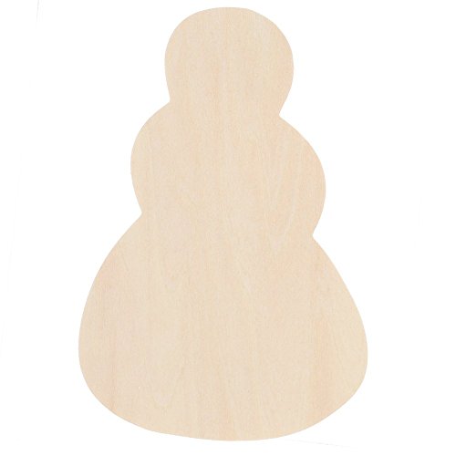 Factory Direct Craft Group of 24 Unfinished Wooden Snowman Cutouts for Embellishing and Creating