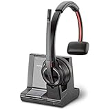 Plantronics SAVI 8200 Series W8210 Wireless DECT Headset System, Built for UC Applications & Soft Phones from Avaya, Cisco, Skype