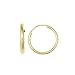 Children's 14K Yellow Gold Hoops Endless Baby Hoop Earrings 10 Mm