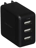 Wall Charger 3-Port 30W RAVPower Travel Charger Multi Port USB Charger, Charging Adapter, Compatible iPhone Xs Max XR X 8 7 Plus, iPad Pro Air Mini, Galaxy S9 S8 Note 8 and More (Upgraded/Black)