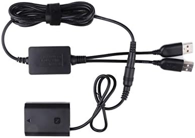 NP-FZ100 DC Coupler, Dual USB Power Adpater Kit, Sony NP-FZ100 Replacement Battery for Alpha 9, A9, Alpha 9R, A9R, Alpha 9S, A9S, A7RIII, A7R3, a7 III Digital Cameras