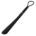 20/12 inch Shoe Horn with Loop (2 pack) - Long & Short Handled Shoehorn (Black)