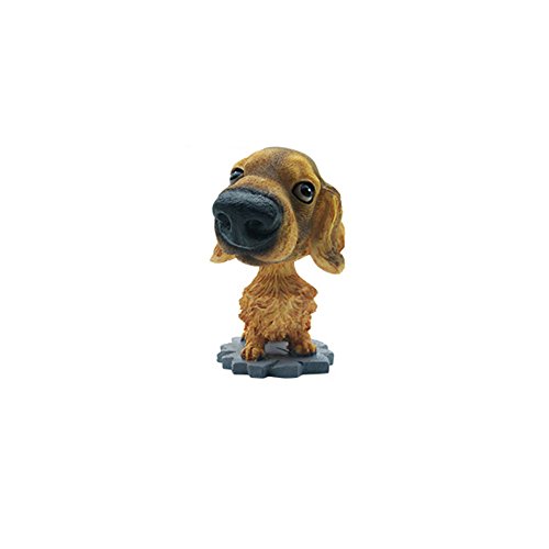 Shoguu Creative Simulation Resin Dog Set Put in Car Automobile Home Decoration (Dachshunds)