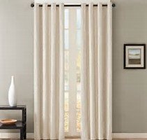 JCPenney Home anza grommet panel 50x63 Ivory