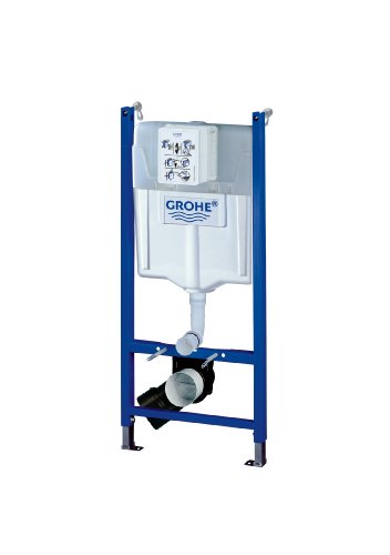 GROHE Solido, Vorwandelement für Wand WC 2in1 (1,13m hoch, Installationssystem mit Stahlrahmen, komplett vormontiert, inkl. Spülkasten, Wandwinkel & Befestigungsmaterial, höhenverstellbar), 38971000