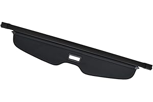 KEDAKEJI Rear Cargo Cover Compatible with Chevrolet Blazer 2019 2020 2021 2022 2023 2024 Retractable Rear Trunk Cargo Waterproof Non Slip Rear Trunk Shielding Shade (Black)