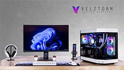 Velztorm White Praetix 3D Custom Built Y60 Gaming