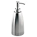 InterDesign Forma Stainless Steel Liquid Soap & Lotion Dispenser Pump for Kitchen or Bathroom Countertops, Brushed