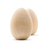 Unpainted Wooden Eggs – For Easter, Crafts, and Displays – 2