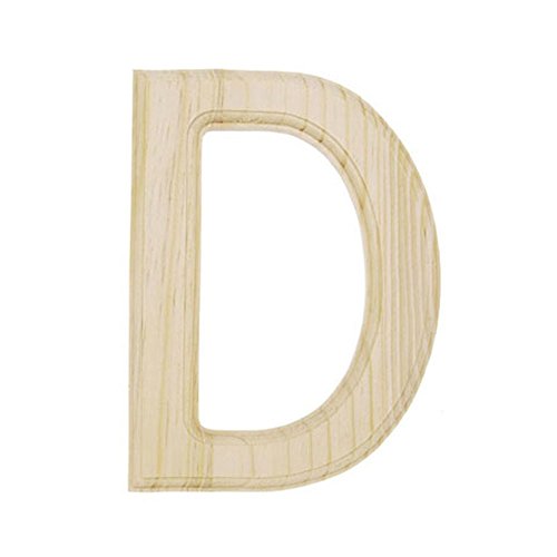 6" Blank Unfinished Wooden Letter D