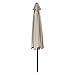 EASELAND Patio Umbrella 9-Feet Outdoor Table Market Umbrella Push Button Tilt and Crank Garden Parasol with Crank Winder, 8 Ribs, Beige