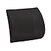 DMI Lumbar Support Pillow for Chair to Assist with Back Support with Removable Washable Cover to Ease Lower Back Pain while Improving Posture, 14 x 13 x 5, Contoured Foam, Standard, Black
