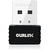 Glam Hobby OURLINK 600Mbps AC600 Dual Band USB WiFi Dongle &amp; Wireless Network Adapter for Laptop/Desktop Computer - Backward Compatible with 802.11 a/b/g/n Products (2.4 GHz 150Mbps, 5GHz 433Mbps)