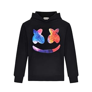 Thombase Kleurrijke Smiley Face Geïnspireerd Hoody Kinderen Kinderen Meisjes & Jongens Pullover Hoodie met Zak
