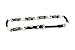 M&F Western Products Men's Leather and Bone Beaded Hat Band Black One Size [Apparel]
