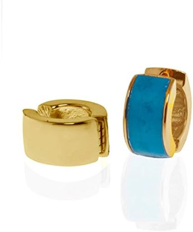 Grand Central Celestial Blue Goldtone Reversible Hugs