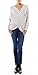 Womens Casual Long Sleeve Overlap Pullover Sweater