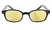 Pacific Coast Original KD's Biker Sunglasses (Black Frame/Yellow Lens)