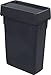 Carlisle FoodService Products Trimline Rectangular Waste Container with Handles, Polyethylene, 15 Gallons, Gray