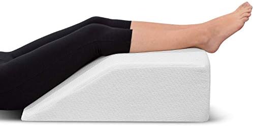 Leg Elevation Pillow With Memory Foam Top High Density Leg Rest