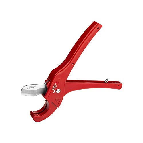 Jetech PVC Pipe Cutter 11/4 Inch, Spring Loaded PEX Tubing Cutter with Stainless Steel Blade