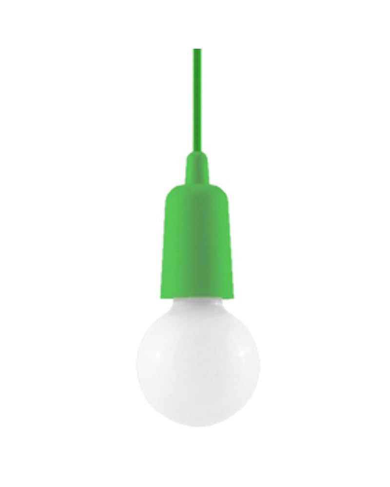 SOLLUX Pendant Lamp Diego Unique Design Without Lampshade Minimalist Lighting Minimalist Lighting LED Single Bulb Green