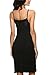 Avidlove Women Slip Dress Sexy Chemise Lingerie V Neck Nightgown Casual Tan Dress (Black,XL)