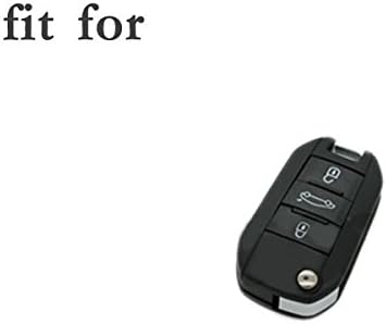 BROVACS Silicone Cover Protector Case Holder Skin Jacket Compatible with PEUGEOT CITROEN 3 Button Flip Remote Key Fob CV4300 Grey - Image 4