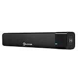 EIVOTOR 20W PC Sound Bar with Subwoofer, Portable Wireless Computer Speaker with Super Bass, Black