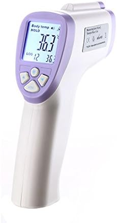 HMIXIAO Non Contact Infrared Thermometer Gun with Laser Targeting Instant Read Digital Medical Forehead Temperature Tester for Baby Kids Adults Kitchen (Blue+White)