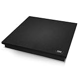 Sound Dampening Speaker Riser Foam - Audio Acoustic Noise Isolation Platform Pads Recoil Stabilizer w/ Rubber Base Pad For Studio Monitor, Subwoofer, Loud Speakers - Pyle PSI15 (15 x 15 x 1.8 Inch)