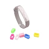 Bradychan 6PCS Colorful Non-Slip Buckle Clasp Fastener Clip Replacement for 2015 New Jawbone UP3 UP2 Upgrade Version Band Wrsit Strap Fitness Activity Tracker (Non Slip Buckle Pack of 6)