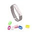 Bradychan 6PCS Colorful Non-Slip Buckle Clasp Fastener Clip Replacement for 2015 New Jawbone UP3 UP2 Upgrade Version Band Wrsit Strap Fitness Activity Tracker (Non Slip Buckle Pack of 6)