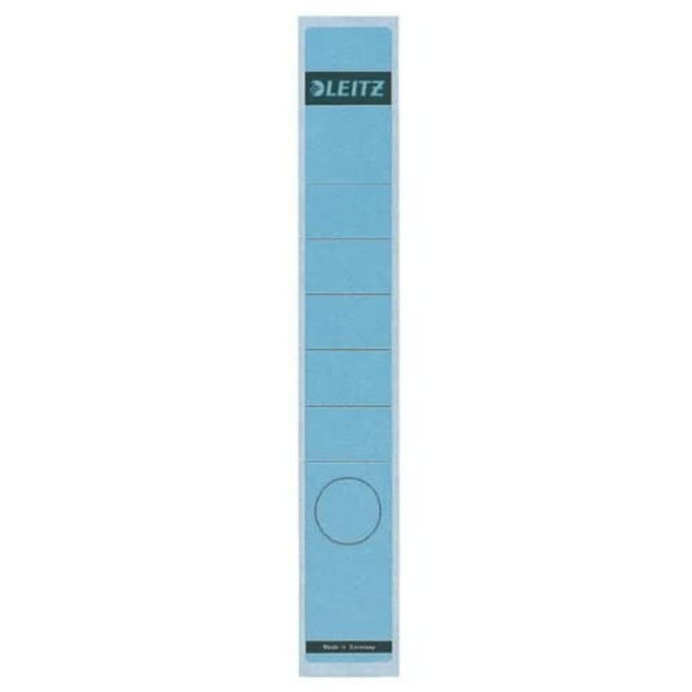 Leitz Spine Labels Self-Adhesive Long Slim Pack of 10 – Blue