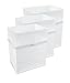 Clean Cubes 13 Gallon Disposable Pop-Up Trash Cans (3-Pack) with Fitted Bags – Foldable Garbage & Recycling Bins for Parties, Events & Kitchen (White, 17