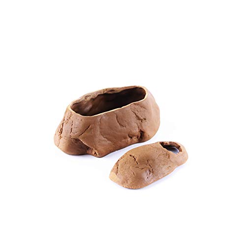 ChungGorGor Reptile Gecko Hide House - Reptile and Hide Amphibian Habitat Hideouts, Rock Cave Hide House for Snake, Ball Python, Adult Gecko - Thumbnail 2