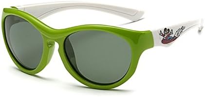 Kid's S115 Two-toned Cartoon Print Flocked Cat-eye Polarized Sunglasses