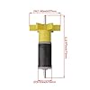 Mxfans-Yellow-16mm-Replacement-Filter-Impeller-Rotor-Shaft-Bearing-Pump-Rotor Mxfans Yellow 16mm Replacement Parts Filter Impeller Rotor Shaft Bearing Pump Rotor
