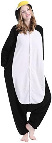 Machic Unisex Adult Pajamas - Plush One Piece Cosplay Penguin Animal Costume