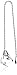 Westinghouse7728900 Acrylic Diamond Pull Chain, 1-Pack