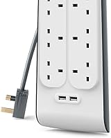 Belkin 8-Outlet Extension Lead with USB 2x 2.4A USB Ports 2m Surge Protected view 7