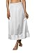 Velrose Plus Size Snip-It Crochet Edge Half Slip (6419), White, 1X