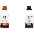 Bundle of Starbucks Cold Brew Coffee Concentrate, Caramel Dolce + Signature Black, 100% Arabica, Multi-Serve Bottle (32 Fl Oz)